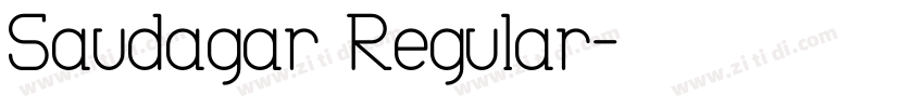 Saudagar Regular字体转换